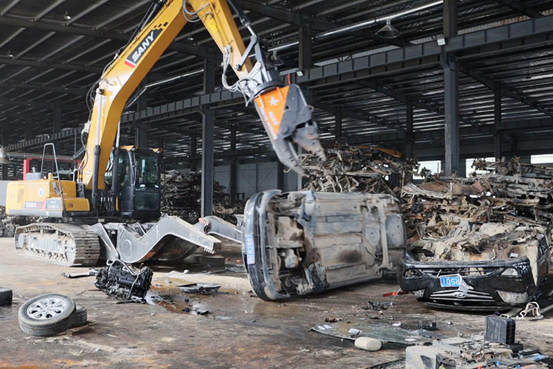 Application of car shears in Nanping, Fujian